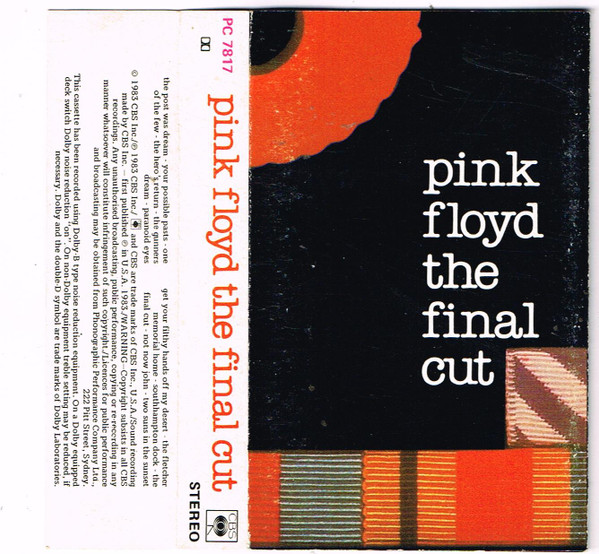 Pink Floyd – The Final Cut (1983, Vinyl) - Discogs