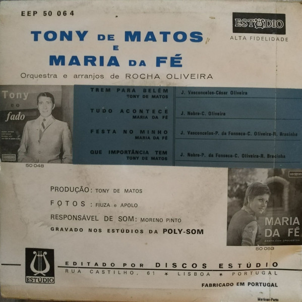 lataa albumi Tony E Maria Da Fé - No Teatro ABC