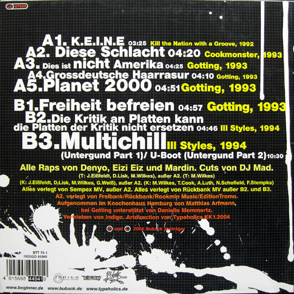 lataa albumi Absolute Beginner - The Early Years 1992 1994 Wir Waren Jung Und Brauchten Kein Geld