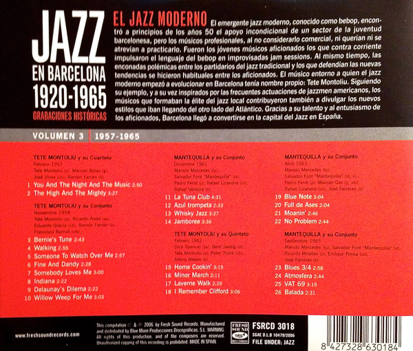 last ned album Various - Jazz En Barcelona 19201965