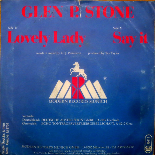 lataa albumi Glen P Stone - Lovely Lady
