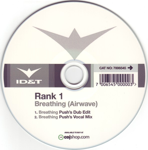 Rank 1 – Breathing (Airwave) (2007, CDr) - Discogs