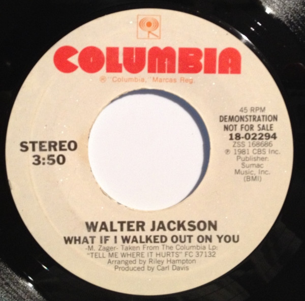 télécharger l'album Walter Jackson - What If I Walked Out On You