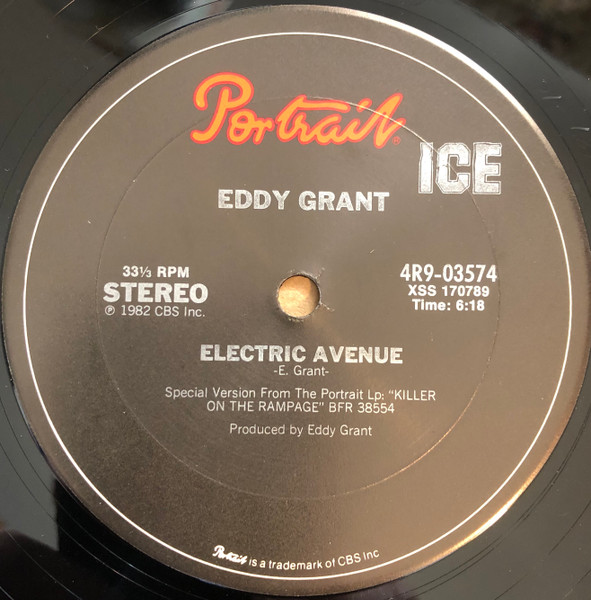 Eddy Grant – Electric Avenue / Time Warp (1982, Carrollton, Ga 