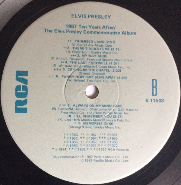descargar álbum Elvis Presley - 1987 Ten Years After The Elvis Presley Commemorative Album