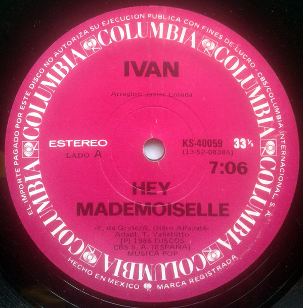 ladda ner album Ivan - Hey Mademoiselle