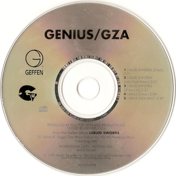 Genius / GZA – Liquid Swords (1995, Vinyl) - Discogs