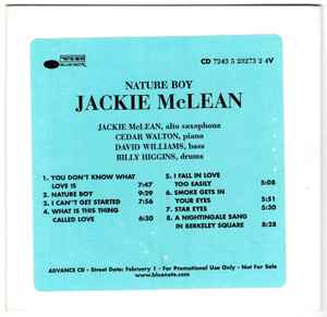 Jackie McLean – Nature Boy (2000
