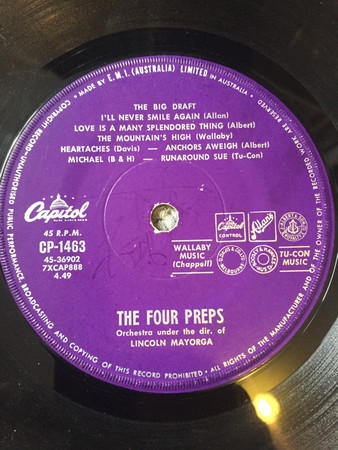 The Four Preps – The Big Draft (1962, Vinyl) - Discogs