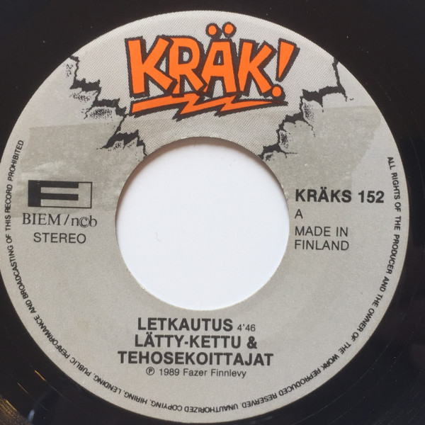 Lätty-Kettu & Tehosekoittajat – Letkautus (1989, Vinyl) - Discogs