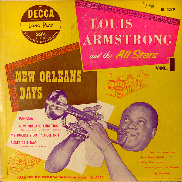 Louis Armstrong And The All Stars – New Orleans Days (1950, Vinyl