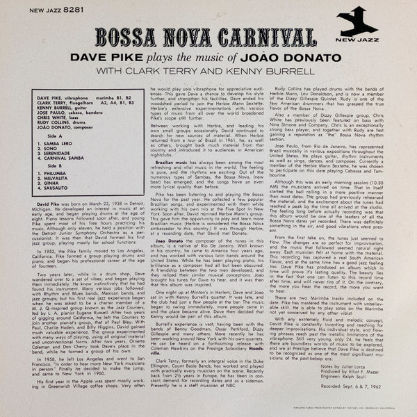 Album herunterladen Dave Pike - Bossa Nova Carnival