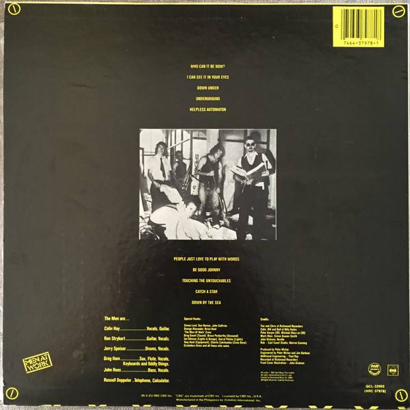 Men at Work BUSINESS AS USUAL オリジナル 1982 Vinyl Mint Like NEW