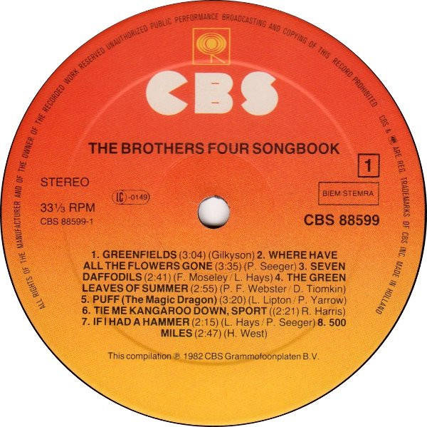 télécharger l'album The Brothers Four - The Brothers Four Songbook