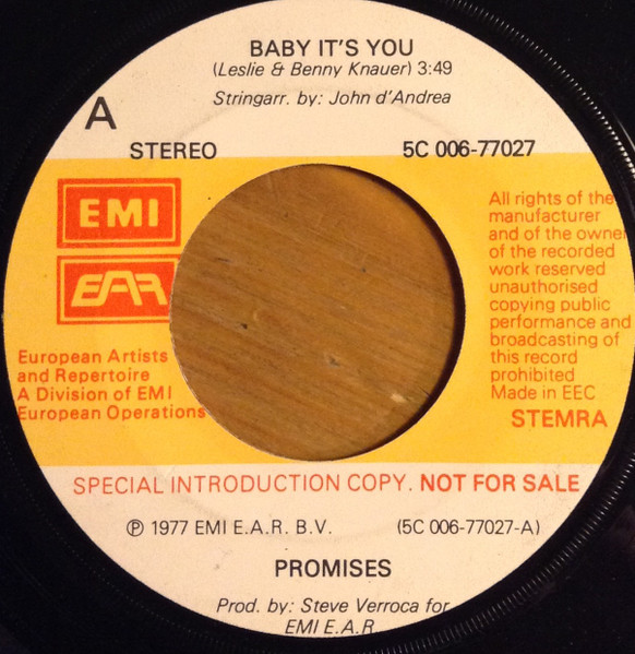 Promises - Baby It's You, Releases