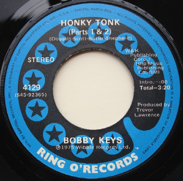 ladda ner album Bobby Keys - Gimmie The Key Honky Tonk Parts 1 2