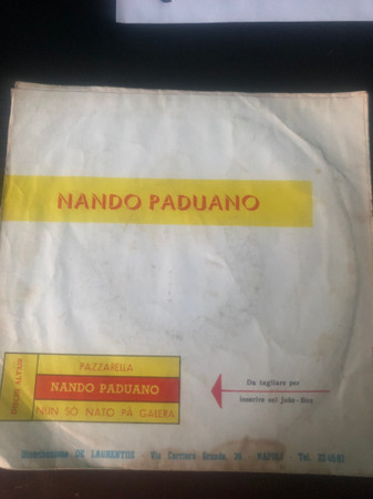 baixar álbum Nando Paduano - Pazzarella Nun So Nato P Galera
