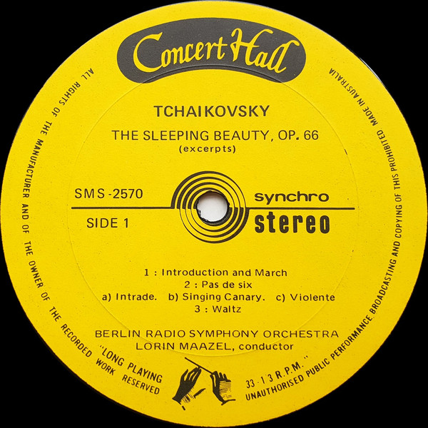 descargar álbum Tchaikovsky, RadioSymphonieOrchester Berlin, Lorin Maazel - The Sleeping Beauty