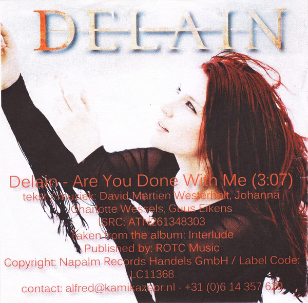 télécharger l'album Delain - Are You Done With Me