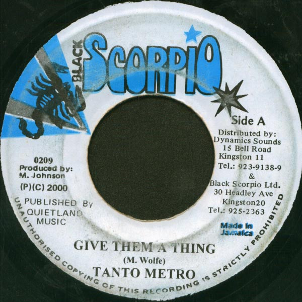 baixar álbum Tanto Metro Mega Banton - Give Them A Thing Ghetto Youth