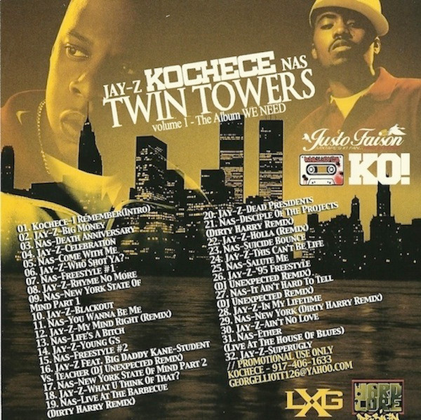 Jay-Z & Nas – Twin Towers Volume 1 - The Album WE NEED (2005, CDr