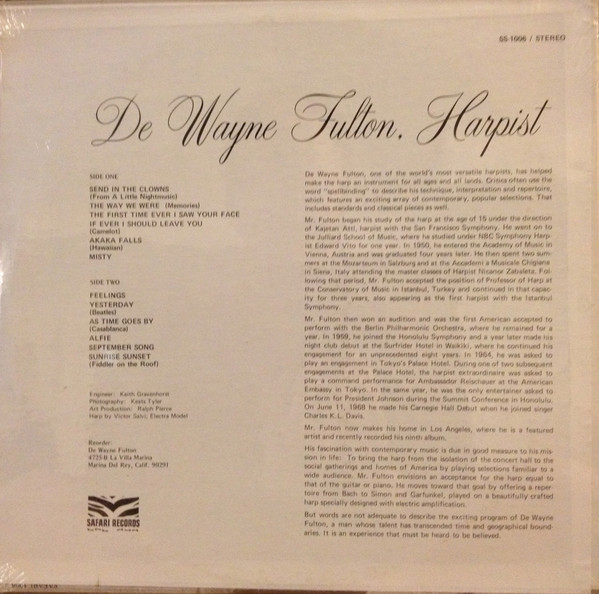 télécharger l'album De Wayne Fulton - Harpist