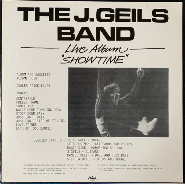 The J. Geils Band – Showtime! (1982