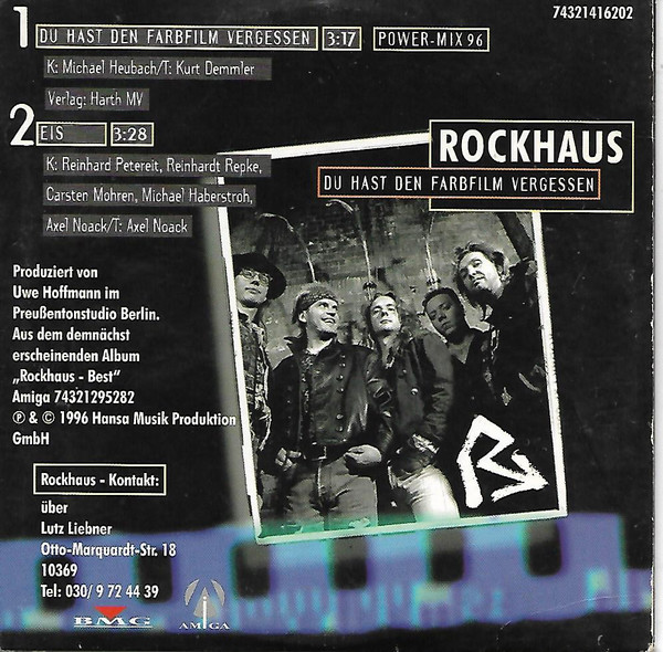 baixar álbum Rockhaus - Du Hast Den Farbfilm Vergessen