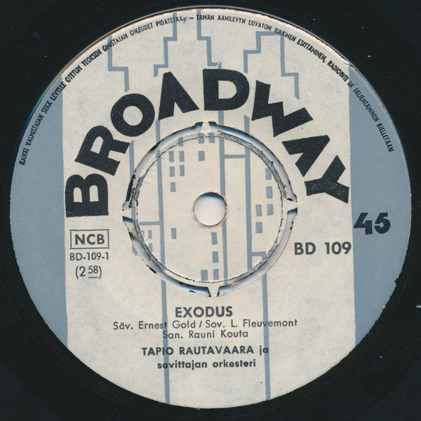 Tapio Rautavaara – Exodus (1961, Vinyl) - Discogs
