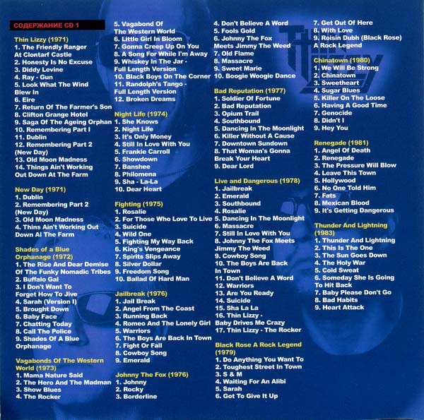Album herunterladen Thin Lizzy - MP3 Collection