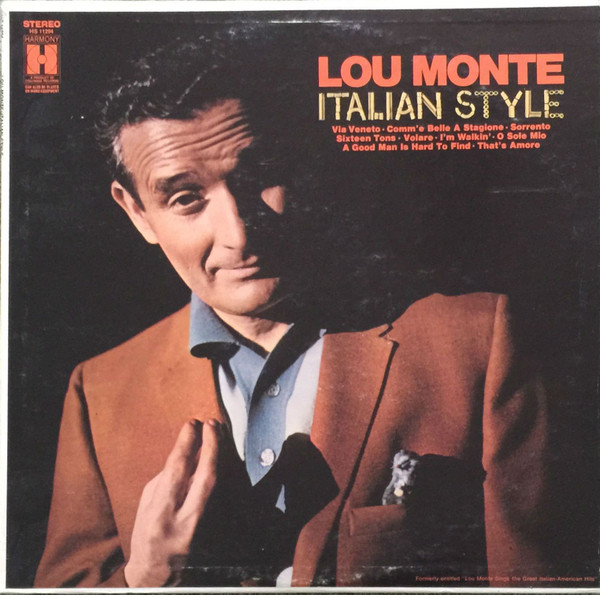 Lou Monte – Italian Style (1968, Vinyl) - Discogs