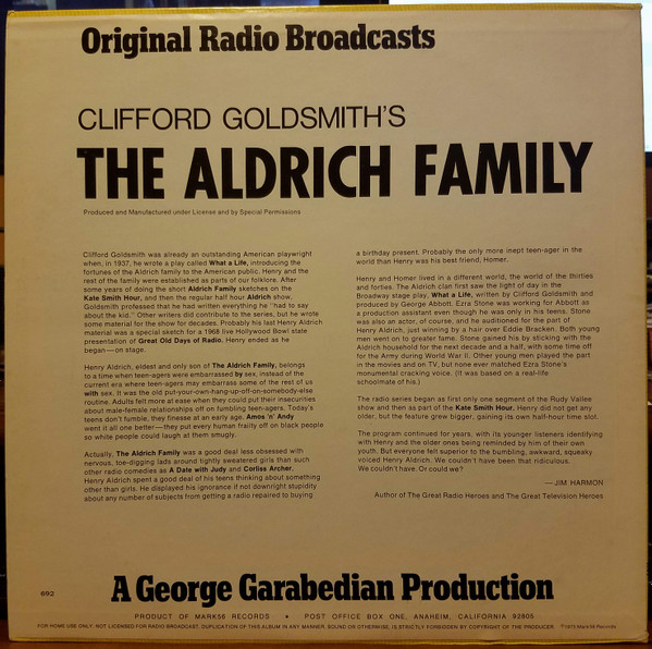 descargar álbum The Aldrich Family - The Aldrich Family