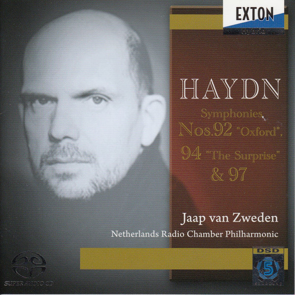 Haydn, Jaap van Zweden, Netherlands Radio Chamber Philharmonic – Symphonies  Nos. 92 