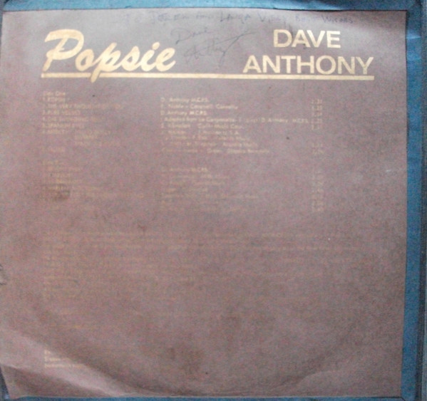 baixar álbum Dave Anthony - Popsie