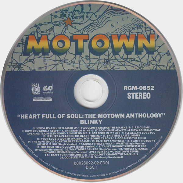 télécharger l'album Blinky - Heart Full Of Soul The Motown Anthology