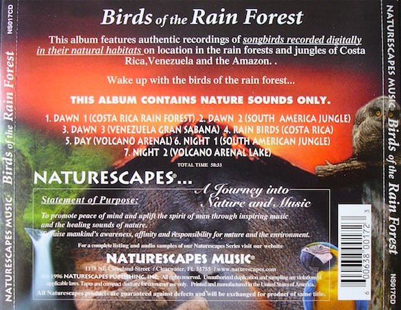 last ned album No Artist - Birds Of The Rain Forest