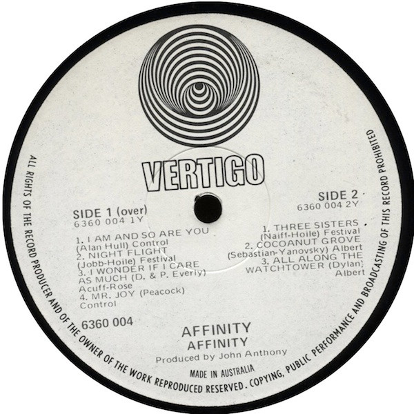 Affinity – Affinity (1970, Vinyl) - Discogs