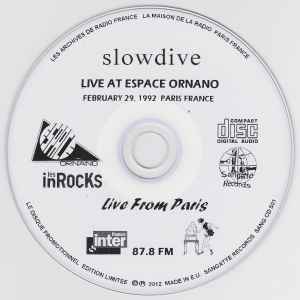 Slowdive - Les Inrocks - Espace Ornano 1992 album cover