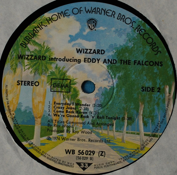 Wizzard - Introducing Eddy And The Falcons | Warner Bros. Records (WB 56 029 (Z)) - 4