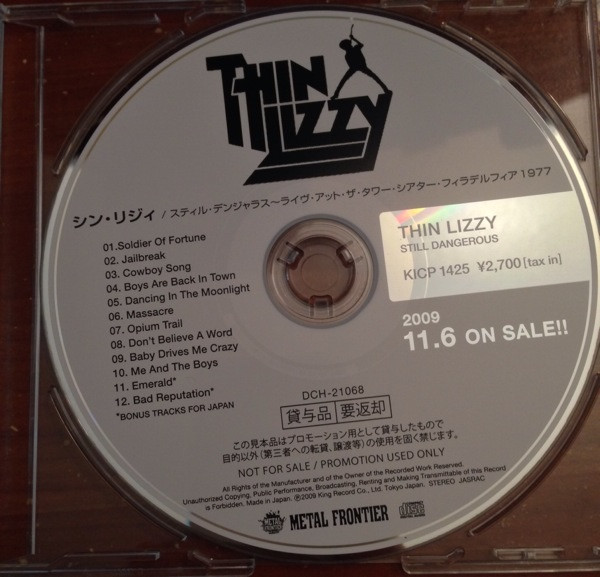 Thin Lizzy – Still Dangerous Live At The Tower Theatre