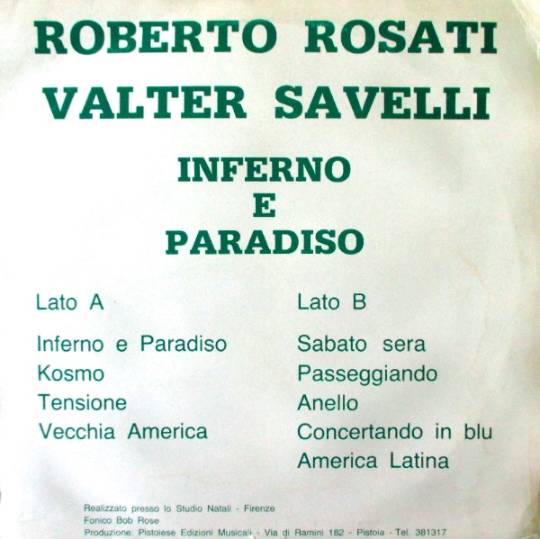 last ned album Roberto Rosati, Valter Savelli - Inferno E Paradiso