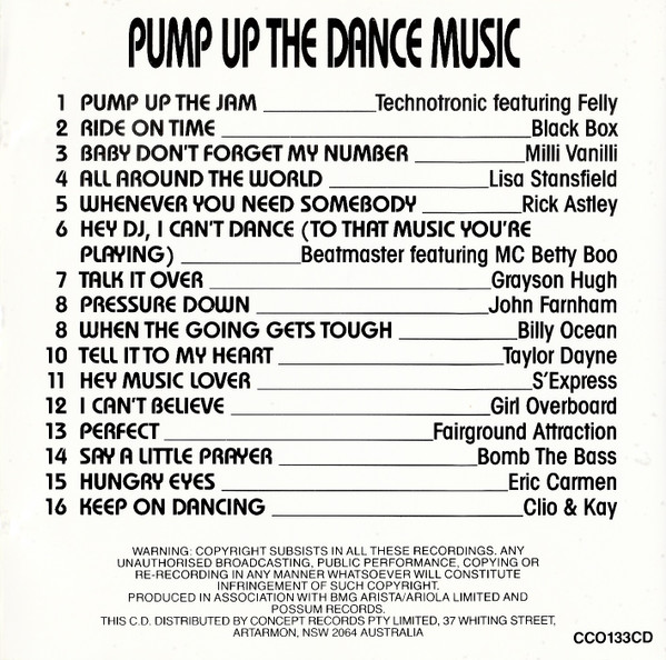 Album herunterladen Various - Pump Up The Dance Music