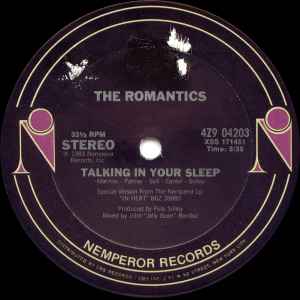 The Romantics - Talking In Your Sleep album cover