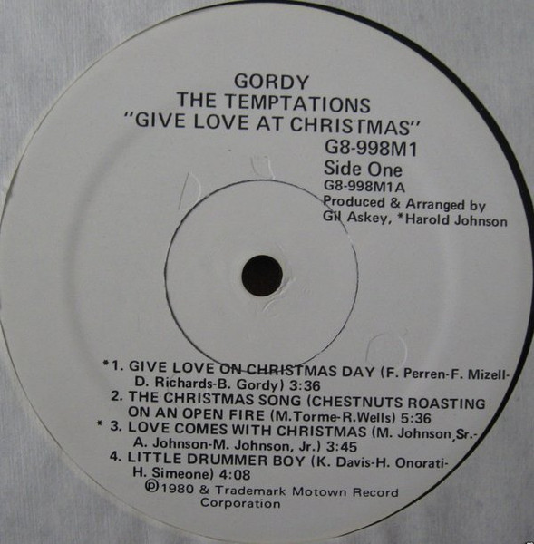 The Temptations – The Temptations' Christmas Card (1986, Vinyl