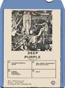 Deep Purple – Deep Purple (1969, 8-Track Cartridge) - Discogs