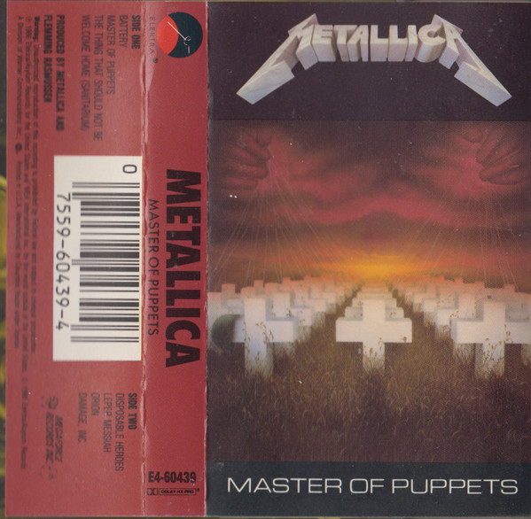 Metallica – Master Of Puppets (1986, Dolby System HX Pro, Cassette 