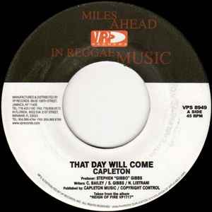 Capleton – That Day Will Come / Ton Load (2004, Vinyl) - Discogs