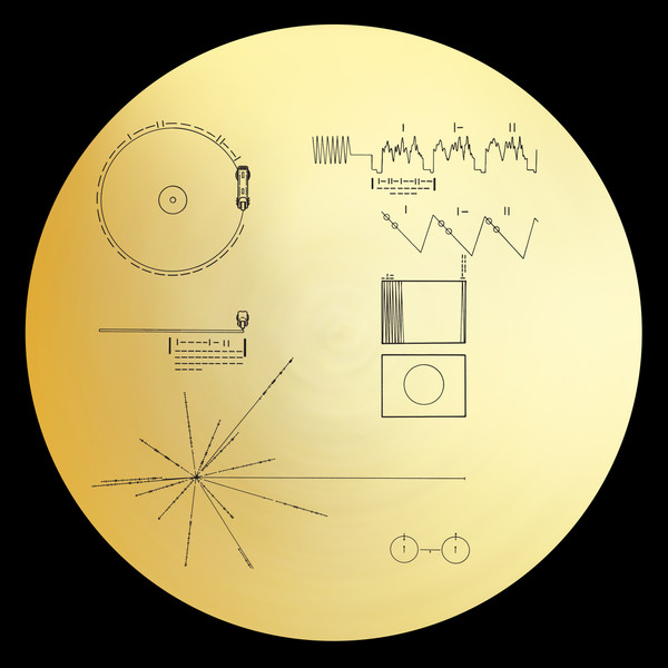 Retro Voyager 1 Golden Record Coffee Mugs