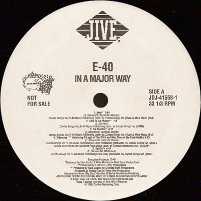 E-40 – Sprinkle Me / Dusted 'n' Disgusted (1995, Vinyl) - Discogs
