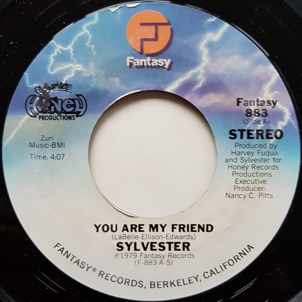 Disco 45 Sylvester - You Are My Friend / Happiness Fantasy VG+ 1979